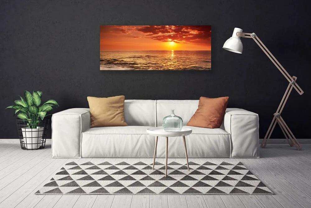 Tablou pe panza canvas Sea Sun Peisaj Galben