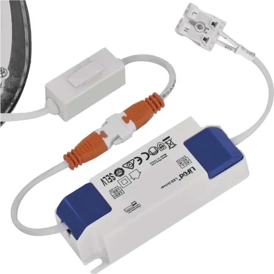 Corp de iluminat încastrat LED NEXXO LED/18W/230V 3000/3500/4000K argintiu Ø 22,5 cm