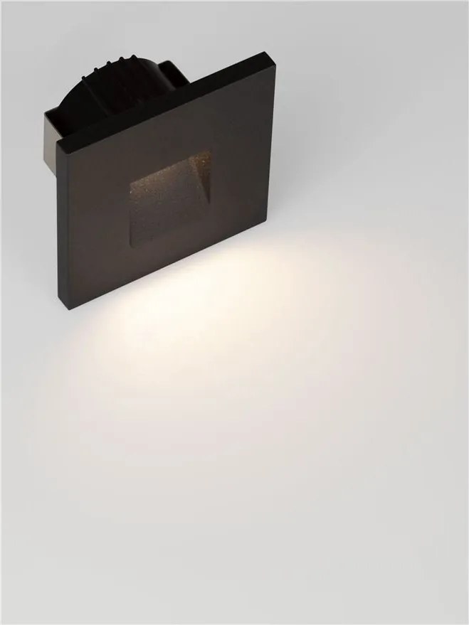 Spot aplicat perete exterior LED 3000K IP65 Pik negru