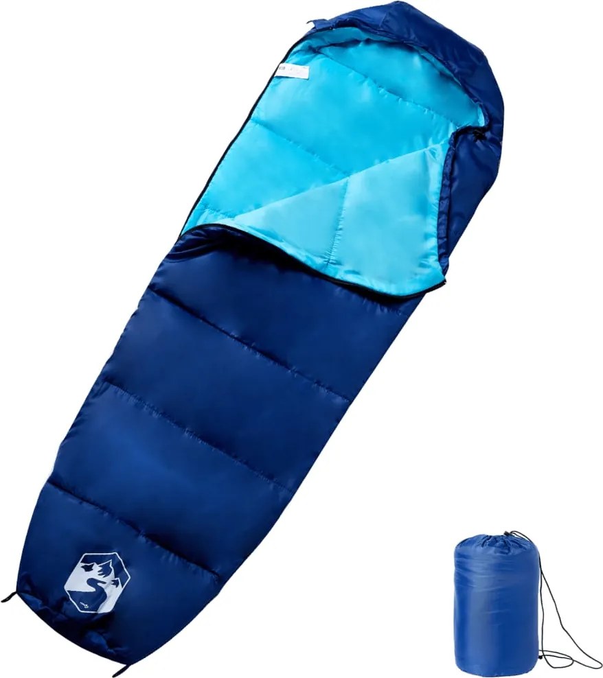 vidaXL Sac de dormit tip mumie pentru adulți de camping, 3 anotimpuri