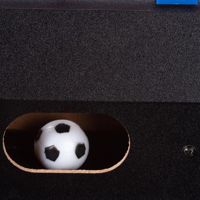 Mini fotbal de masă cu picioare, 70 x 37 x 25 cm, negru