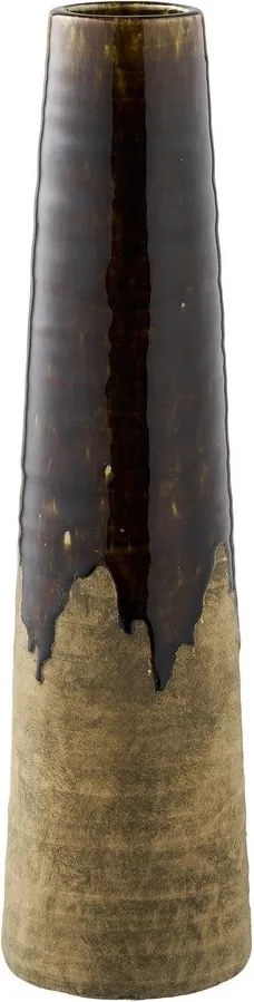 Vază maro din ceramică înaltă (înălțime 48 cm) – House Nordic