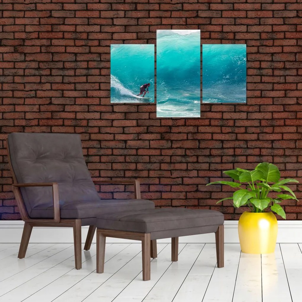 Tablou - Surfer în valuri (90x60 cm)