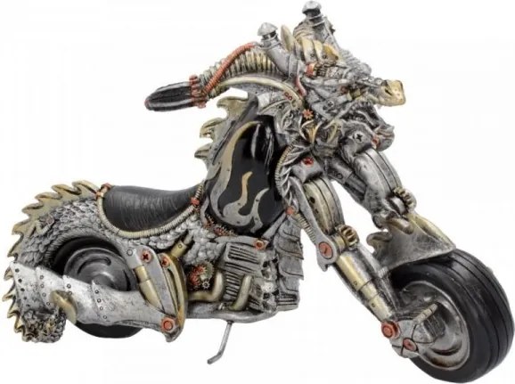 Statueta motocicleta steampunk Dracus Birota 29 cm