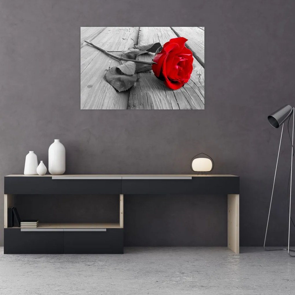Tablou cu trandafiri roșii (90x60 cm)