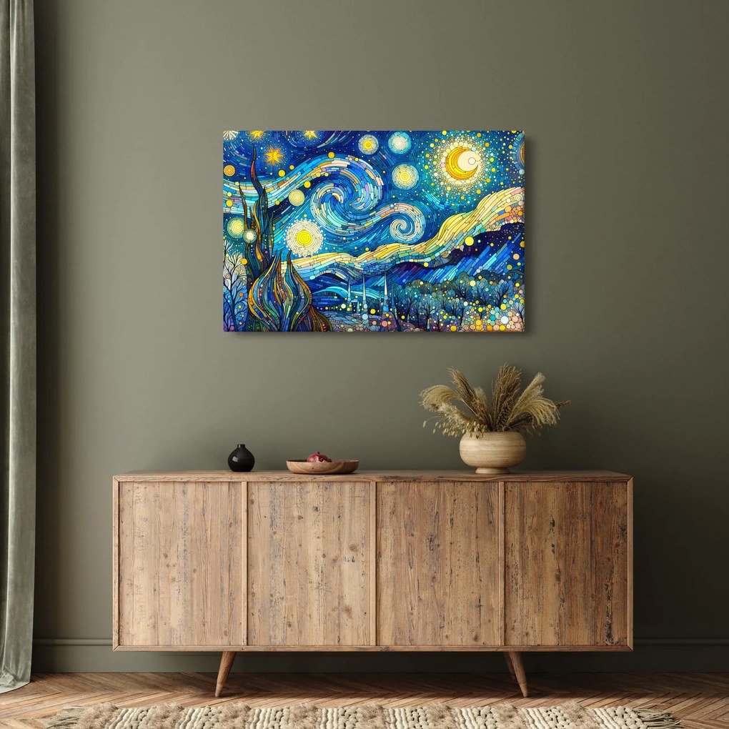 Tablou – Mozaic al nopții înstelate (90x60 cm)