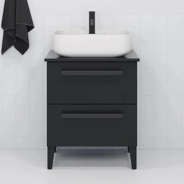 BATH DELUXE 06-050-12-11-00-Lavoar pentru blat KRISTIANSAND 51x40cm ceramică/alb