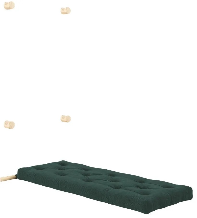 Fotoliu verde închis cu tapițerie din catifea reiată Hooked – Karup Design