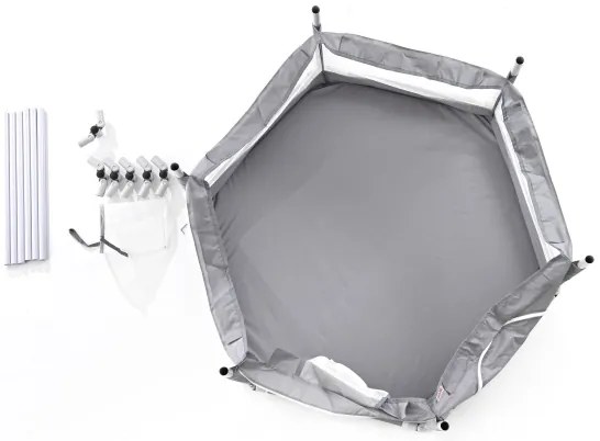 Țarc de joacă 120 cm gri