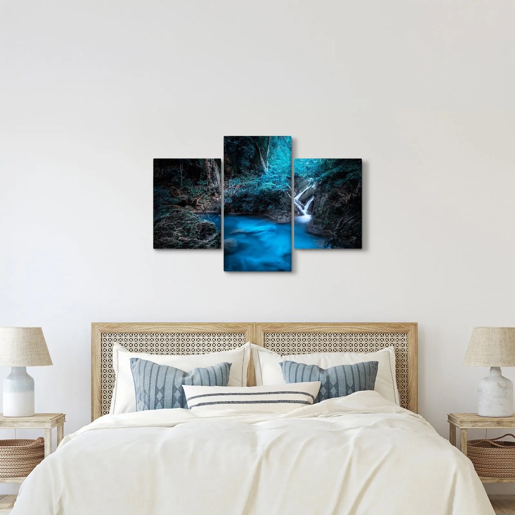 Tablou - Noaptea magică în pădurea tropicală (90x60 cm)