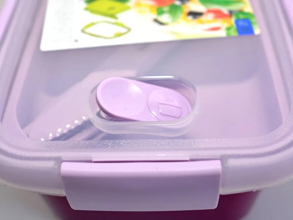 Cutie de călătorie cu tacâmuri SMART TO GO 1,1L - violet