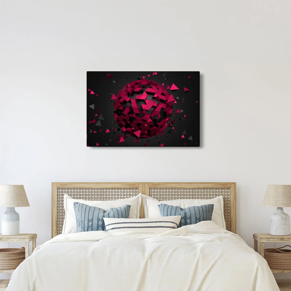 Tablou cu abstracție 3D (90x60 cm)