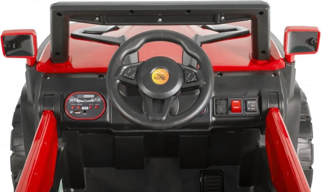 Masinuta Electrica cu acumulator pentru copii NOVOKIDS™ Atlantis Buggy UTV , 2 locuri, Cu faruri luminoase, Telecomanda, 3-8 ani , max 35 kg , 12V,