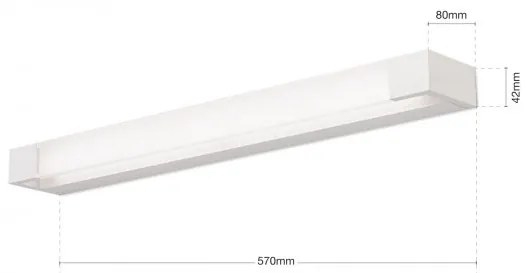 Aplica LED pentru oglinda baie, MARILYN 57cm, alb