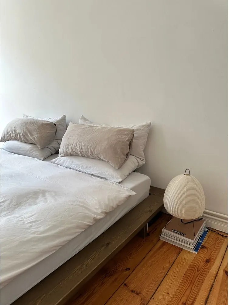 Pat maro din lemn de pin cu somieră 90x200 cm Japan – Karup Design