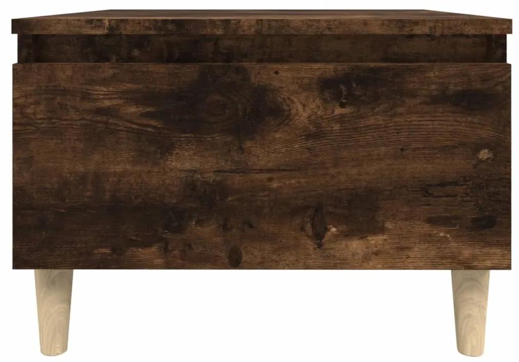 Masa laterala, stejar fumuriu, 50x46x35 cm, lemn compozit 1, Stejar afumat