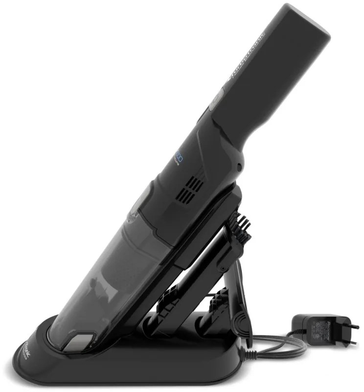 Aspirator portabil TurboTronic TT-LUX500, Li-Ion 2600 mAh, 90W, 12kPA, 150ml, Autonomie pana la 12 min, HEPA, 2 viteze, Negru