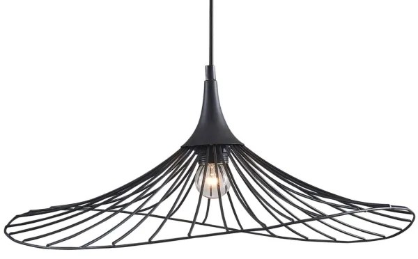 Lustră pe cablu ARIELLE 1xE27/20W/230V d. 50 cm negru