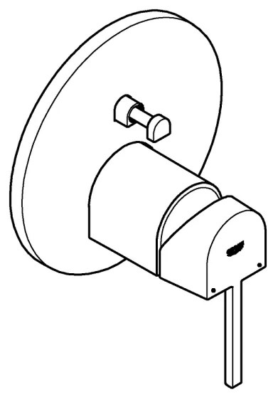 GROHE 24060003 - Baterie PLUS, crom lucios