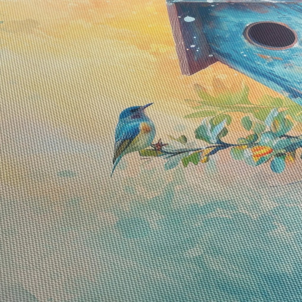 Tablou - Birdhouse, acuarelă, acuarelă (70x50 cm)