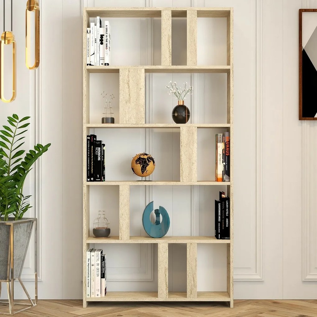 Biblioteca Lime Travertine