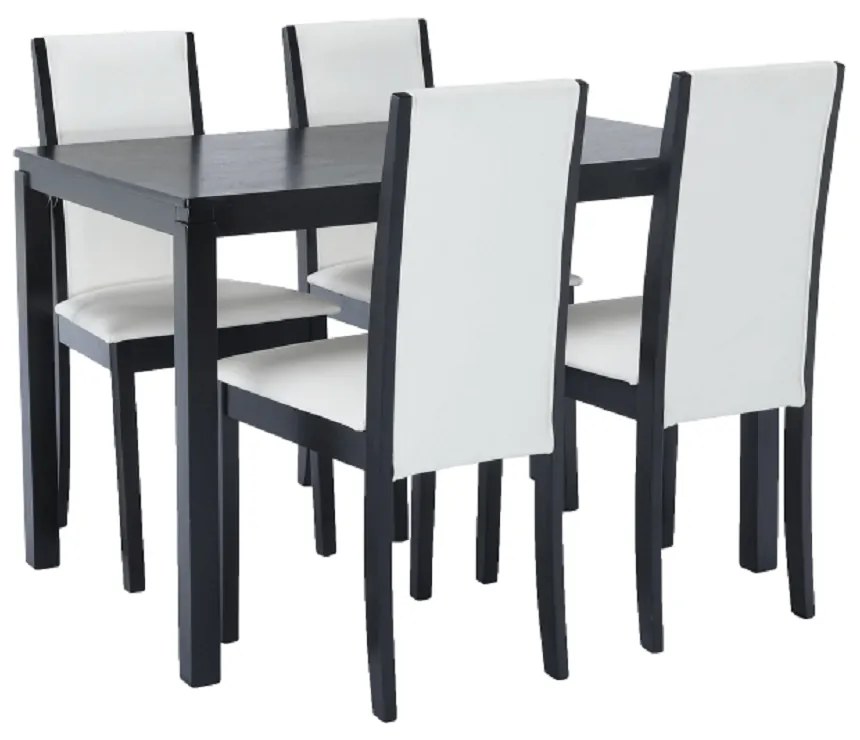 Set cină, wenge/piele eco, VENIS NEW 1+4