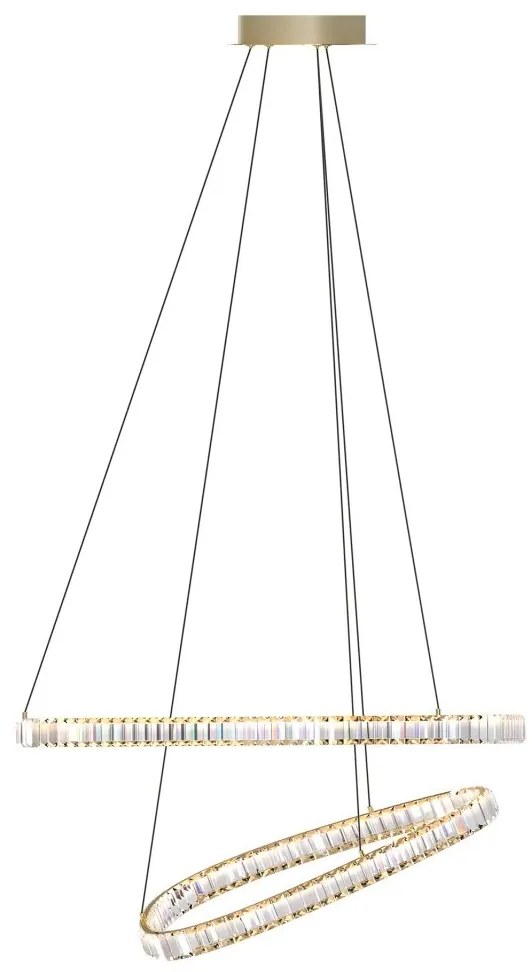Lustra suspendata LED CCT si telecomanda ATHESA