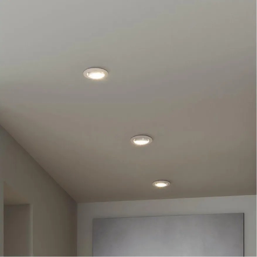 Eglo 902255 - Set 3x spoturi LED de tavan încastrate BARRANCO, 1xGU10/4,5W/230V, alb