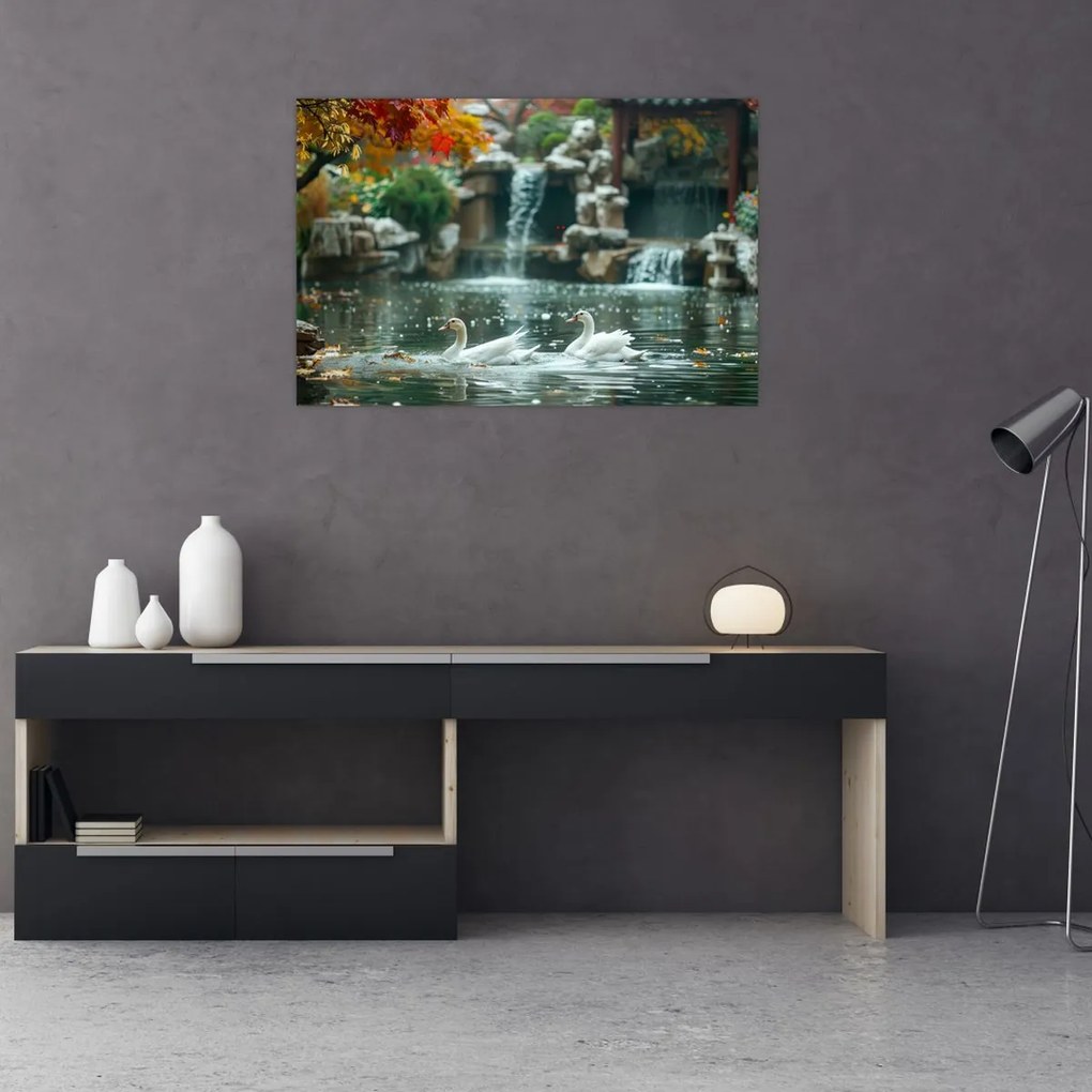 Tablou - iaz asiatic (90x60 cm)