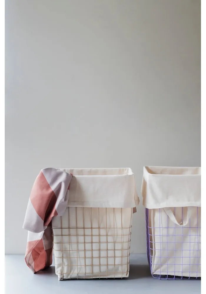 Coș de rufe bej din metal/din material textil 64 l Store-It – Mette Ditmer Denmark