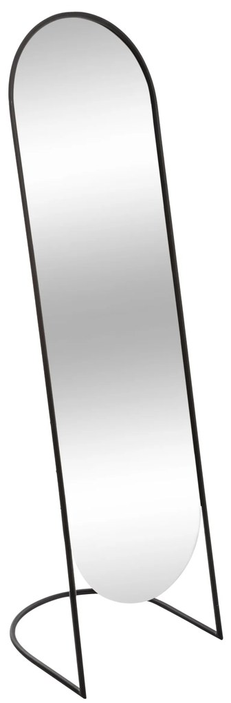 Oglindă de podea mare JEF cu ramă metalică, 39,5 × 136 cm