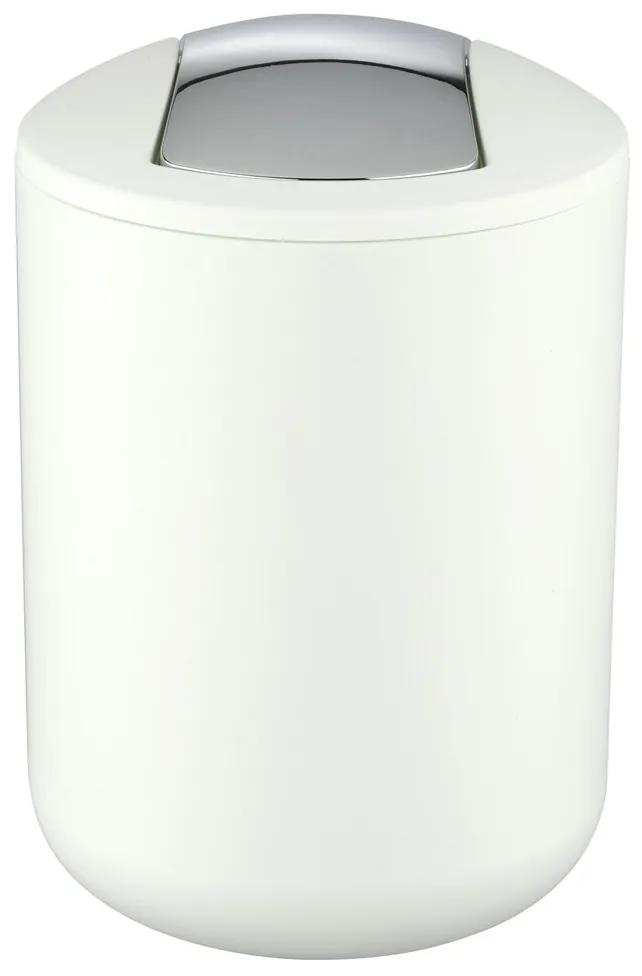 Cos de gunoi, Wenko, Brasil S White, 2 L, 14 x 21 cm, plastic, alb