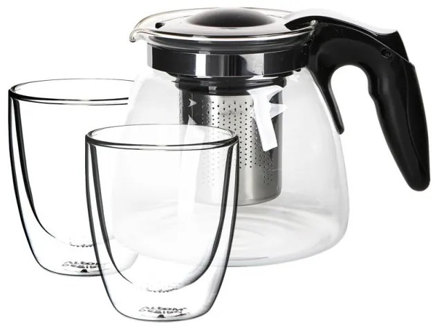 Set ceainic 900 ml si 2 pahare termo Andrea, 300 ml