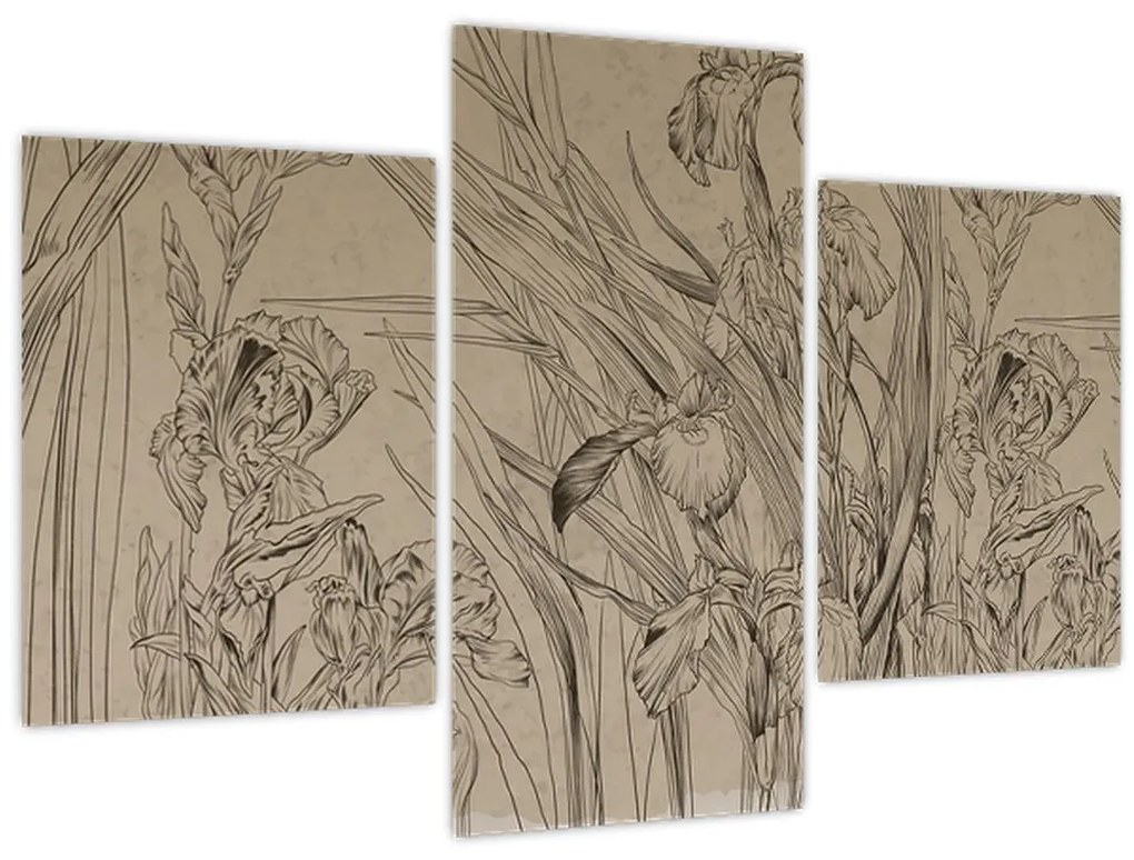 Tablou - Contururile plantelor (90x60 cm)