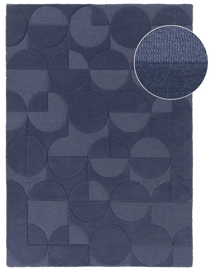 Covor din lână Flair Rugs Gigi, 120x170 cm, albastru