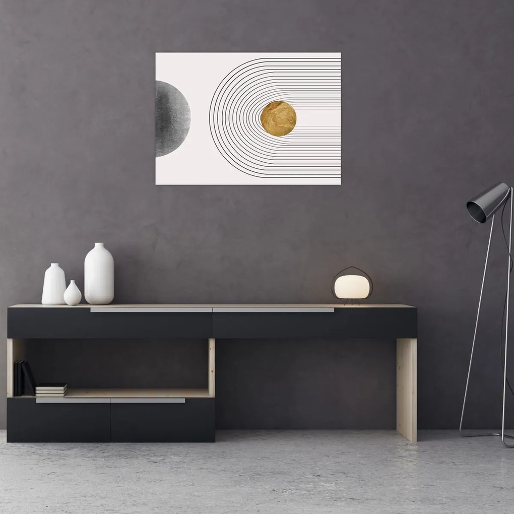 Tablou pe sticlă - Arcuri rustice N⁰1 (70x50 cm)