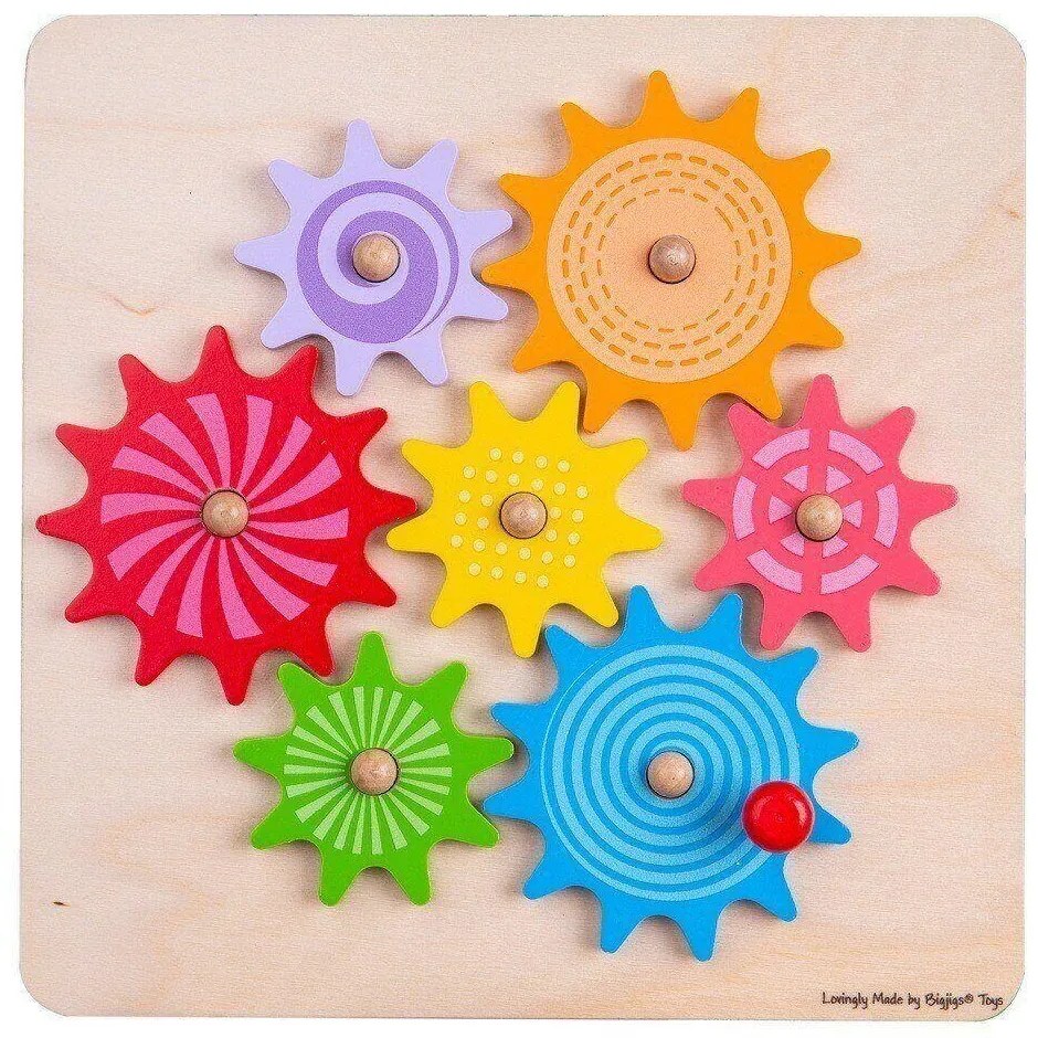 PUZZLE DIN LEMN CU ROTITE - BIGJIGS TOYS (BJ946)