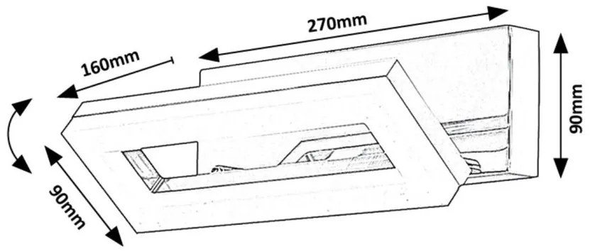 Aplica de perete LED pentru baie IP44 Blas
