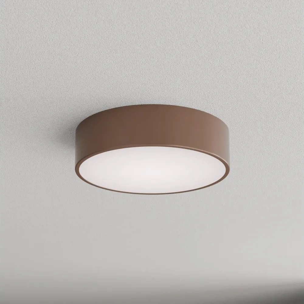 Brilagi - Plafonieră de baie cu senzor CLARE 2xE27/24W/230V diam. 30 cm maro IP54