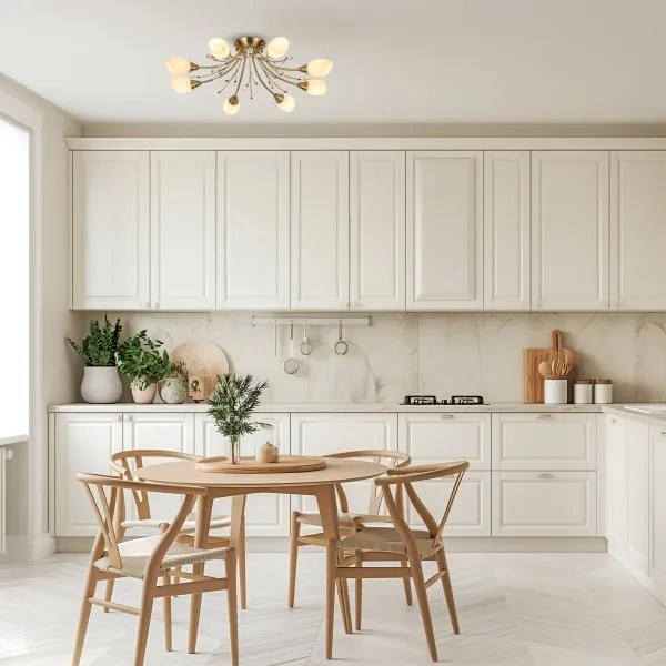 Lustră aplicată Brilagi MEGAPOLIS 8xE14/60W/230V bronz