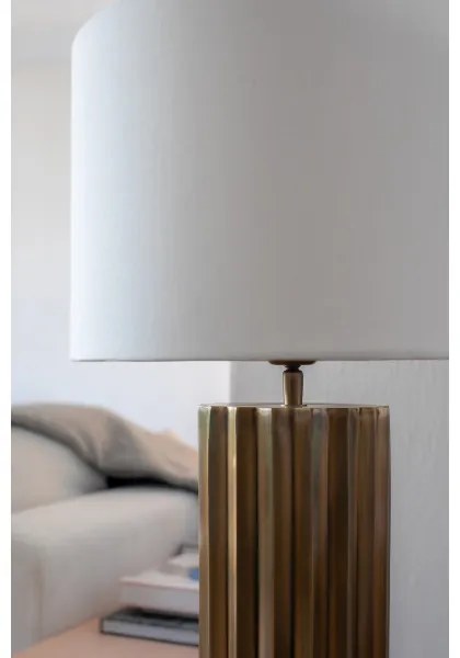 Lampă de masă Markslöjd 108669 HASHIRA 1xE27/40W/230V alb/alamă