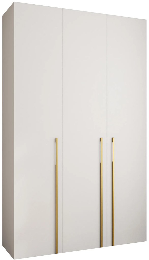 Dulap de haine 150 cm Carmela 50-3 (alb + Auriu). 1126786