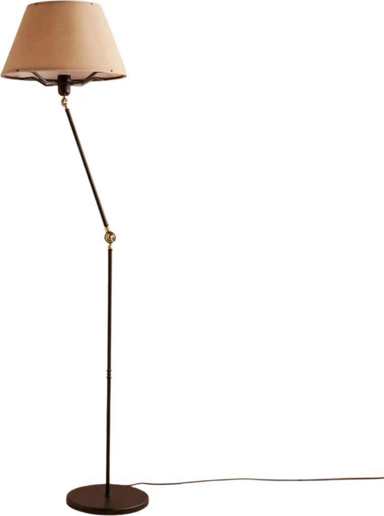 Lampadar AYD-3480, crem/negru, PVC/metal, 38x150 cm