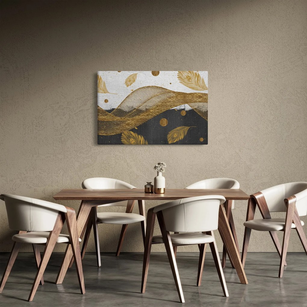 Tablou - Pene aurii (90x60 cm)