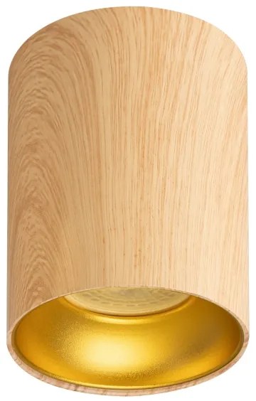 Brilagi - Spot LED RGBW cu dimmer TRINE 1xGU10/30W/230V, finisaj stejar