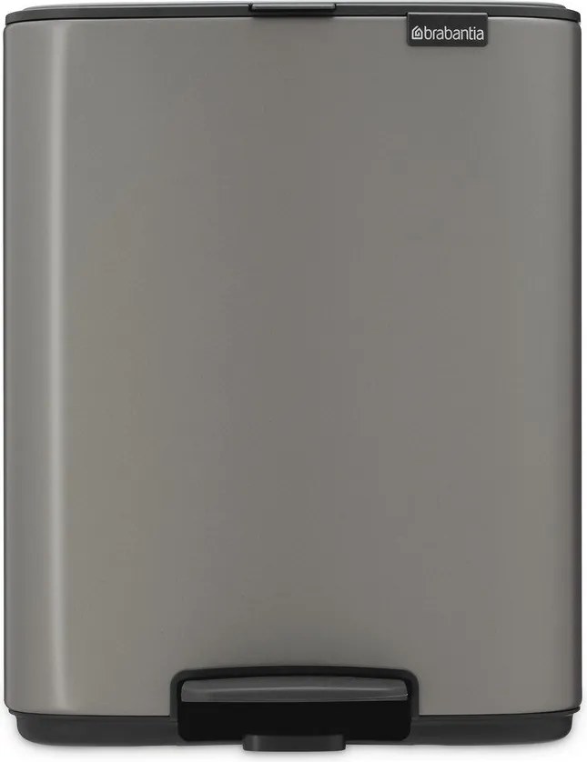 Coș de gunoi gri cu pedală din oțel 12 l Bo – Brabantia