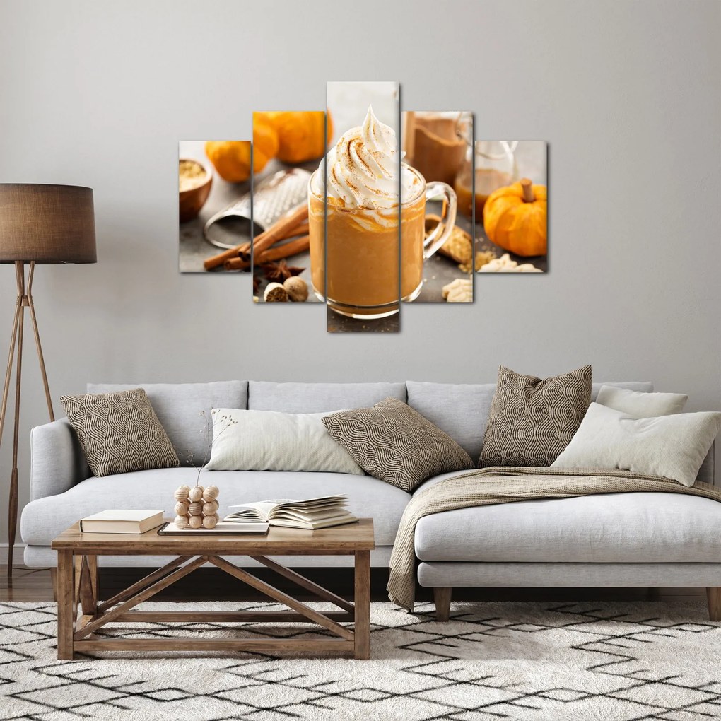 Tablou - Cafea cu lapte de dovleac (150x105 cm)