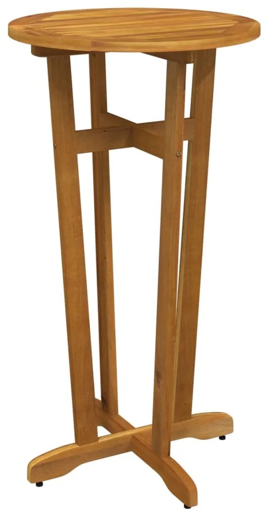 319698 vidaXL Masă de bar de grădină, Ø60x105 cm, lemn masiv de acacia