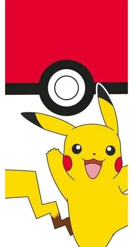 Prosop pentru copii Pokémon Pokéball și Pikachu, 70 x 140 cm