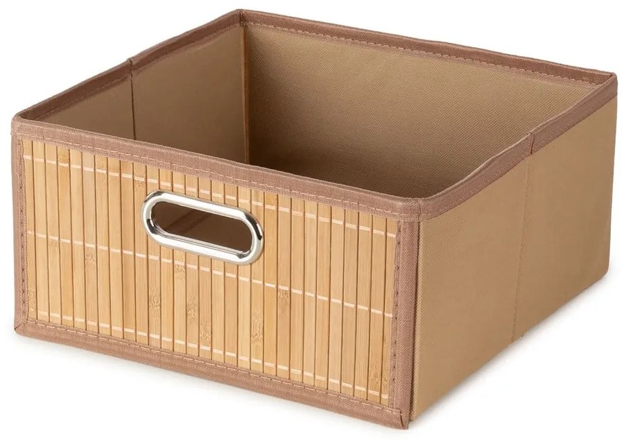 Cutie de depozitare în culoare naturală din bambus 31x31x15 cm – Compactor